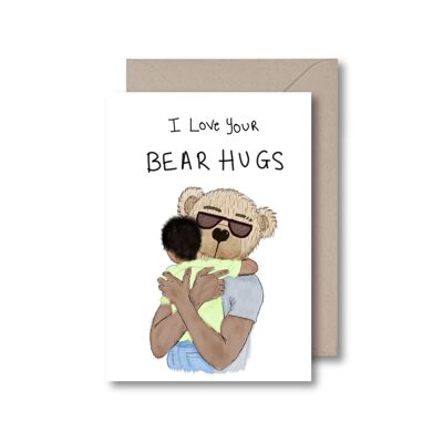 Abbracci dell'orso - Biglietto di auguri per ragazzo