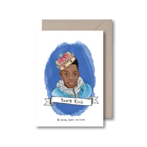 Young King Greeting Card
