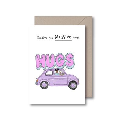 Massive hugs Greeting Card
