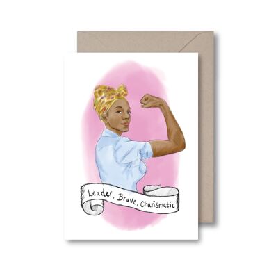 Leader, brave, charismatic - Leader Greeting Card
