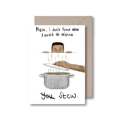 Without Stew - Boy Greeting Card