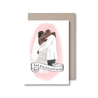 Hochzeitsglückwünsche - Glückwunsch-Gruß-Karte
