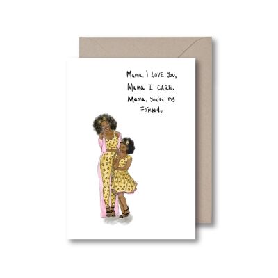Mama I Love You Greeting Card