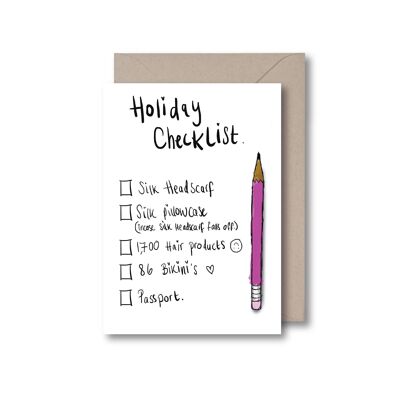 Holiday Checklist Greeting Card
