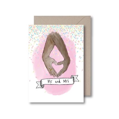 Mr and Mrs Greeting Card