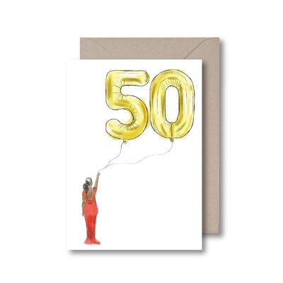 50! Greeting Card