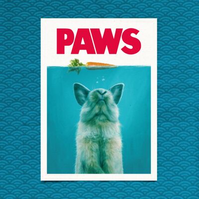 Postkarte "PAWS"