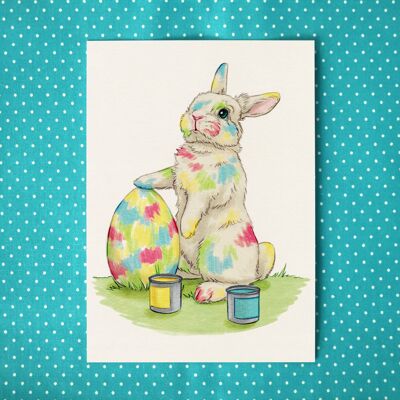 Postal "Conejo de Pascua"