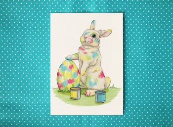 Carte postale "Lapin de Pâques"