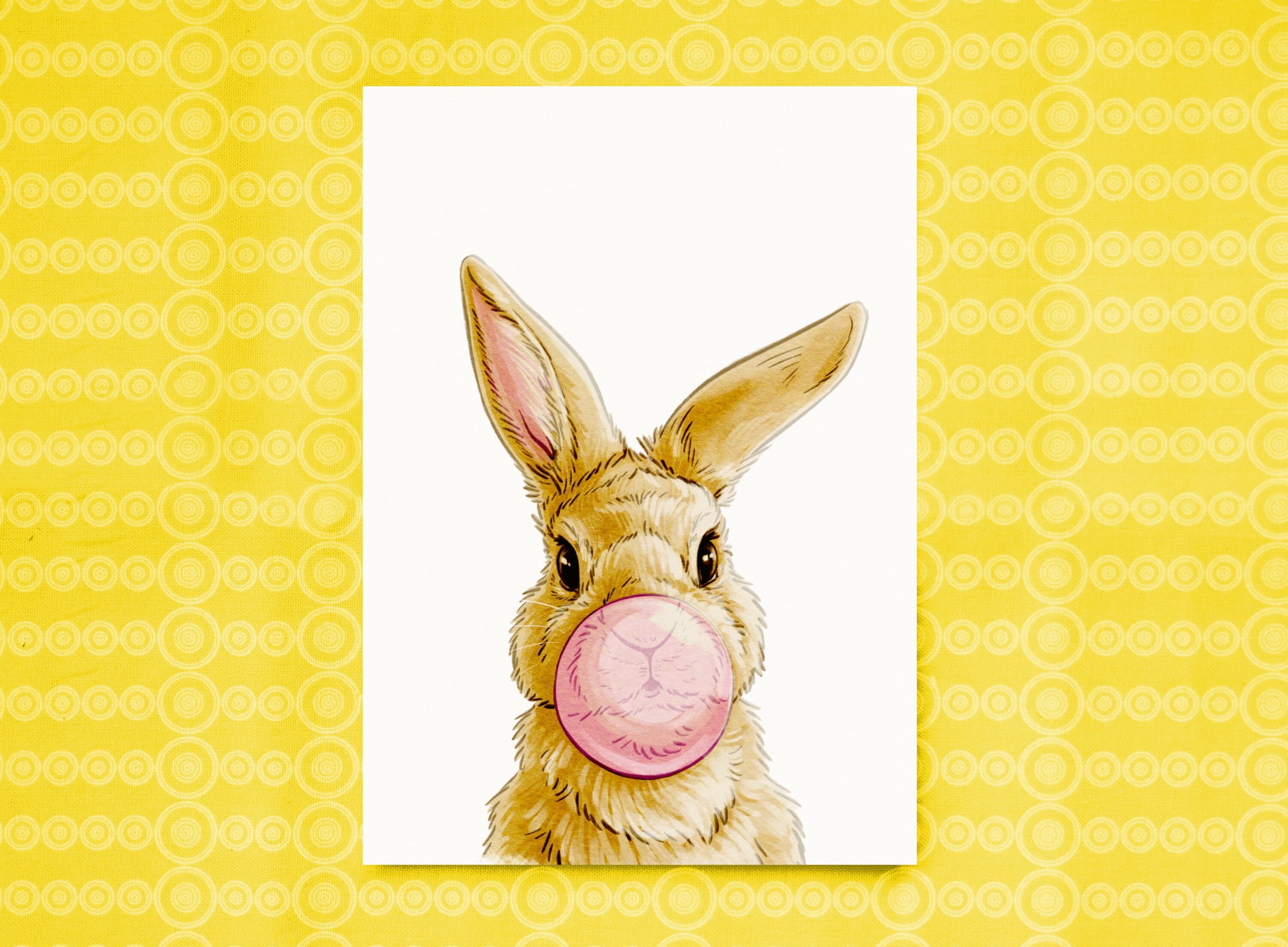 Postkarte "Kaugummi"