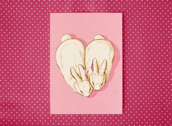 Carte postale "Love Buns"