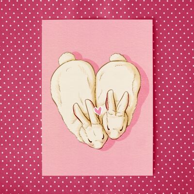 Postcard "Love Buns"