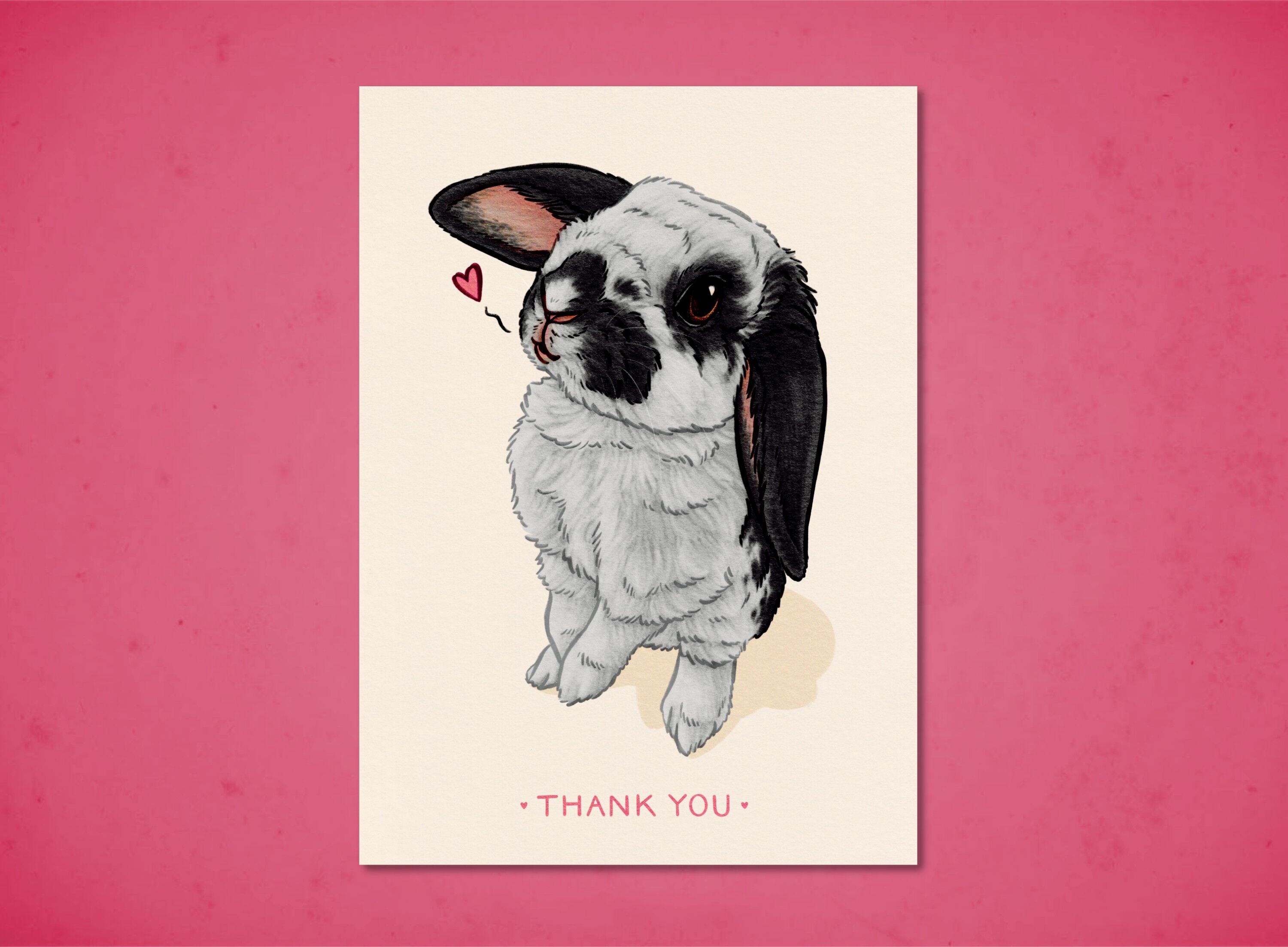 Carte postale "Merci"