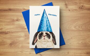 Carte pliante "Hoppy Birthday"