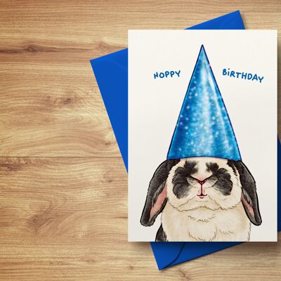 Carte pliante "Hoppy Birthday"