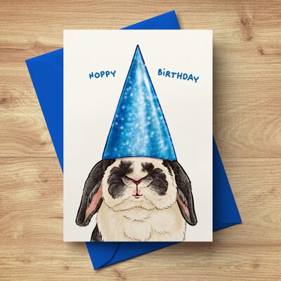 Biglietto pieghevole "Hoppy Birthday"