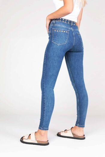 Jean skinny Galaxy-Bleu foncé 2