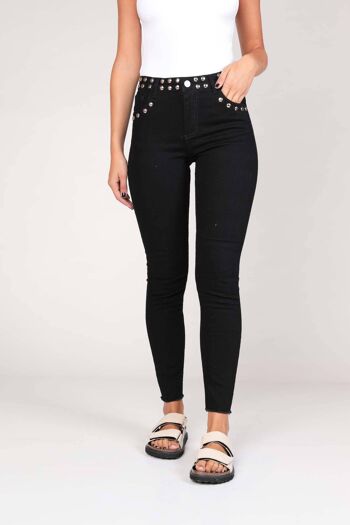 Jean skinny Galaxy-Bleu foncé 3