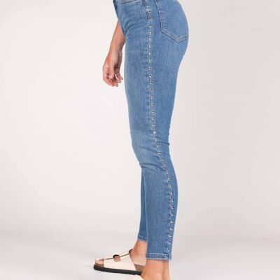 Skinny Line Jeans-Hellblau