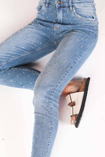 Moon Skinny Jean-Bleu Foncé 5