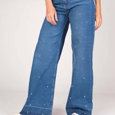 Straight Moonlit Jeans-Dunkelblau
