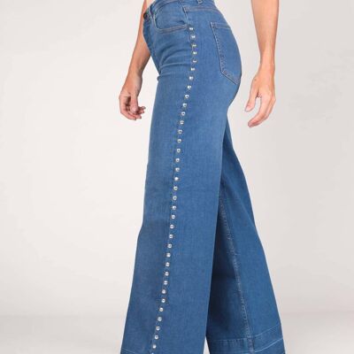 Straight Line Jeans-Dunkelblau