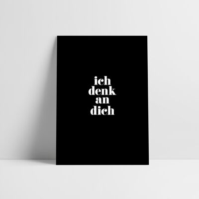 Postkarte: Denk an dich