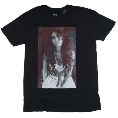 Amy Winehouse T Shirt - Red Tint Portrait 100% Officially Licensed