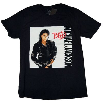 Michael Jackson T Shirt - Bad Black 100% Official