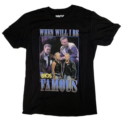 Bros T Shirt - 100% Official Full Colour Tribute Classic 80's