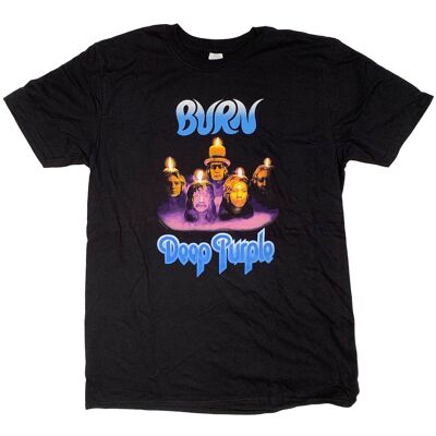 Deep Purple T Shirt - Burn 100% Official
