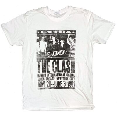 The Clash T Shirt - Bond's Casino Poster 100% Official Classic Punk