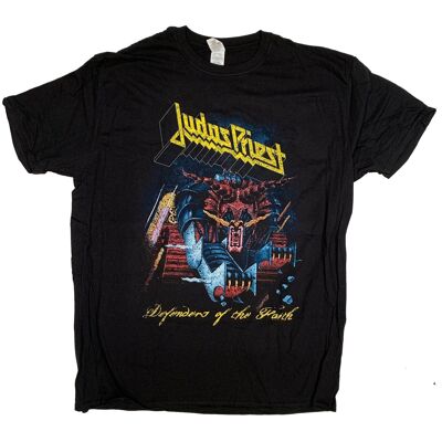 Judas Priest T Shirt - Defenders Of The Faith Distressed Version 100% Official