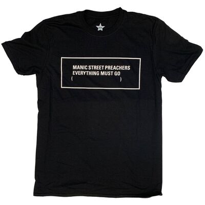 Manic Street Preachers T Shirt - Eevrything Must Go Mono Black 100% Official