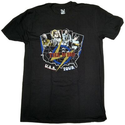 The Who T Shirt - USA Tour Retro 70's 100% Official