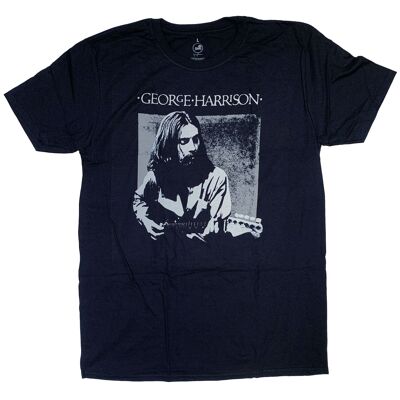 George Harrison T Shirt - Portrait 100% Official Black