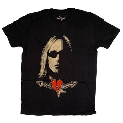 Tom Petty T Shirt - Heartbreakers Logo Face 100% Official