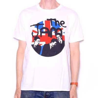 The Jam T Shirt - White Group Target 100% Official Paul Weller - White