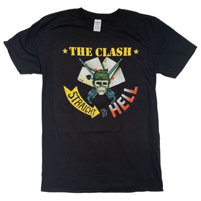 The Clash T Shirt - Straight To Hell 100% Official Black