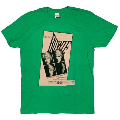 David Bowie T Shirt - Let's Dance Serious Moonlight Tour 100% Official