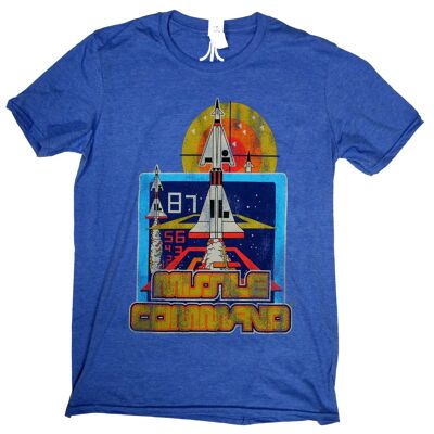 Atari T Shirt - Missile Command 100% Official Blue