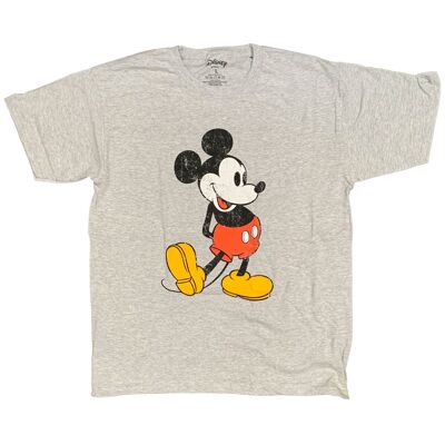 Disney Mickey Mouse T Shirt - 100% Official Full Colour Retro Distressed Style New With Tags