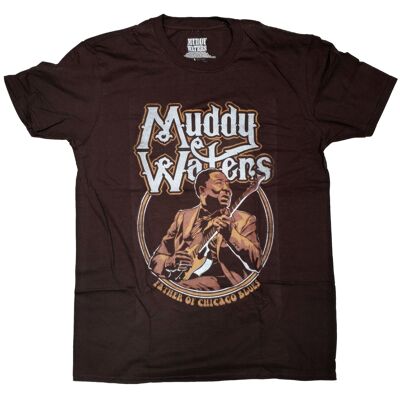 Muddy Waters T Shirt - Father Of Chicago Blues 100% Official