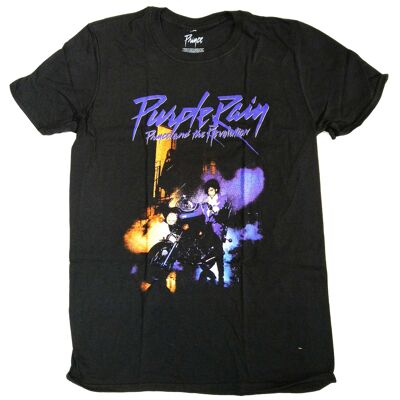 Prince T Shirt - Purple Rain 100% Official Full Colour Album Cover - Black