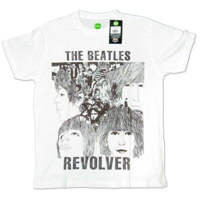 The Beatles T Shirt - Revolver Sublimation Big Print 100% Official