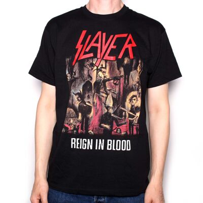 Slayer T Shirt - Reign In Blood 100% Official