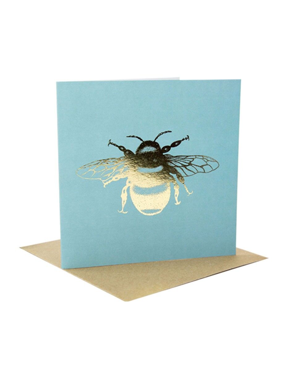 Tarjetas de abeja doradas