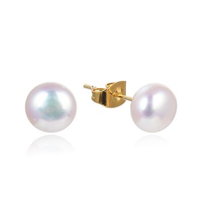 Ida earrings - 6 mm pearl