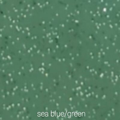 Glitter permanent self adhesive vinyl, Sea Blue/Green  A5