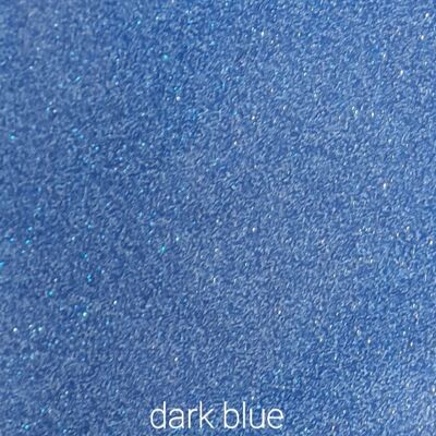 Glitter permanent self adhesive vinyl, Dark Blue A5